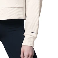 Sweat à capuche zippé Eleanor crème MSX by Michael Strahan pour femme des Baltimore Ravens