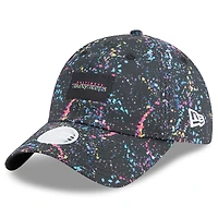 Women's New Era  Black Baltimore Ravens 2025 NFL Crucial Catch Pony Tail Adjustable Hat