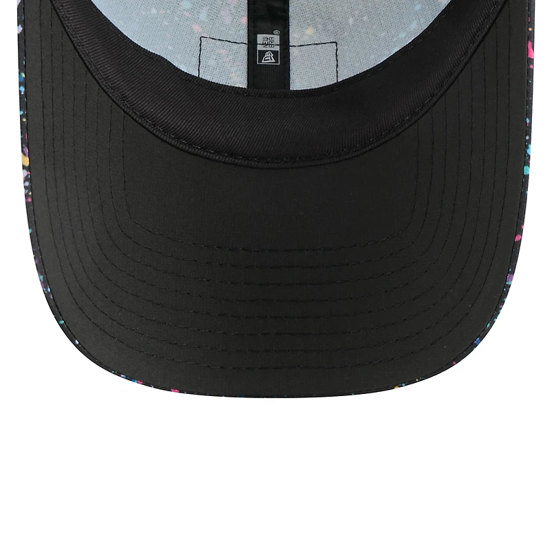 Women's New Era Black Baltimore Ravens 2025 NFL Crucial Catch Pony Tail Adjustable Hat