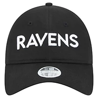 Women's New Era Black Baltimore Ravens Cece 9TWENTY Adjustable Hat
