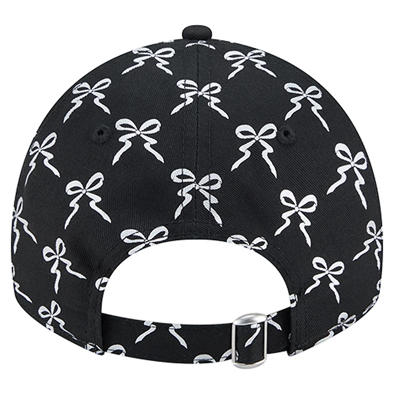 Casquette ajustable New Era noire Baltimore Ravens Ribbon 9TWENTY pour femme