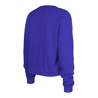 T-shirt court à manches longues Thermal Baltimore Ravens pour femme New Era violet
