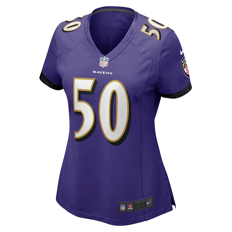 Women's Nike Adisa Isaac  Purple Baltimore Ravens Game Jersey