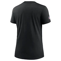 Women's Nike  Black Baltimore Ravens 2024 NFL Crucial Catch Tri-Blend T-Shirt