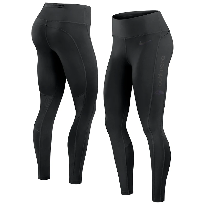 Legging Nike Performance Edge Wordmark Baltimore Ravens noir pour femme