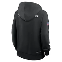 Women's Nike Black Baltimore Ravens Sideline Standard Issue Initial Home Dri-FIT Hoodie