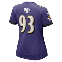 Women's Nike Bravvion Roy  Purple Baltimore Ravens Game Jersey