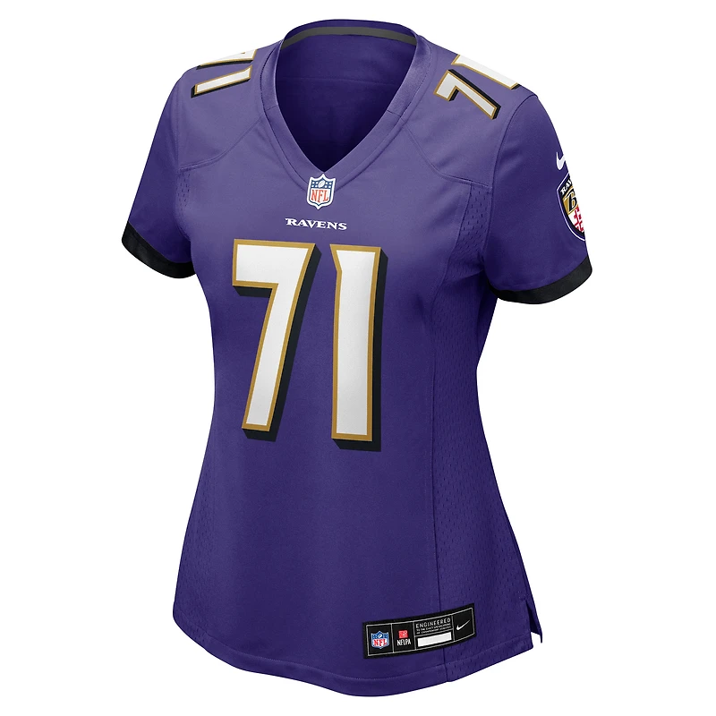 Maillot Nike Carson Vinson violet pour femme des Baltimore Ravens