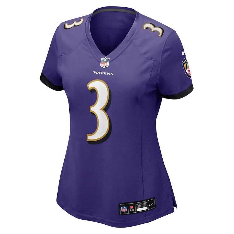 Maillot Nike Chidobe Awuzie violet pour femme des Baltimore Ravens