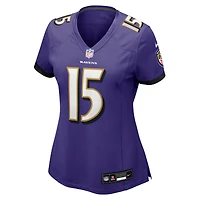 Maillot Nike Cooper Rush violet pour femme des Baltimore Ravens