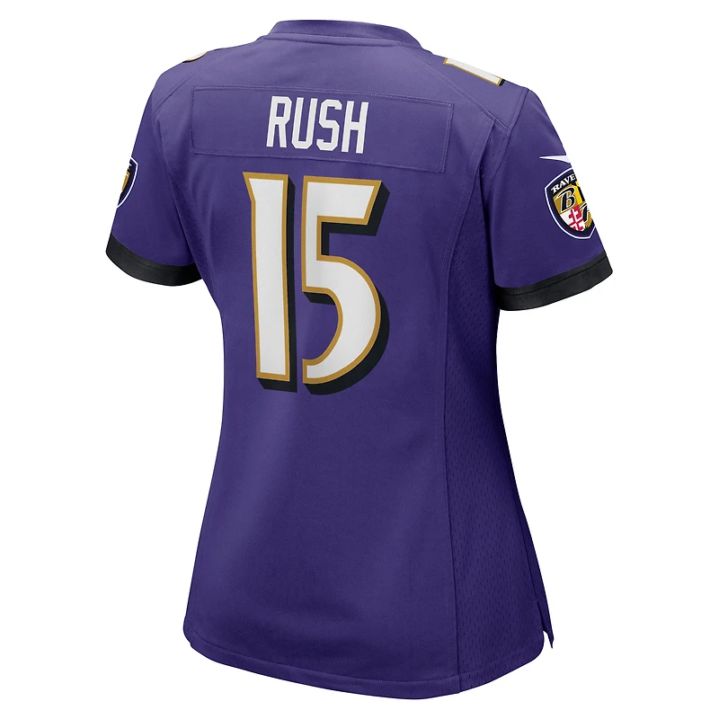 Women's Nike Cooper Rush  Purple Baltimore Ravens Team Game Jersey