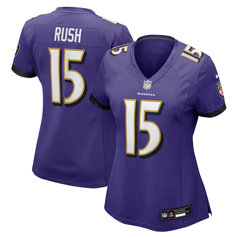 Maillot Nike Cooper Rush violet pour femme des Baltimore Ravens