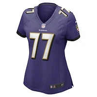 Women's Nike Daniel Faalele Purple Baltimore Ravens Player Game Jersey