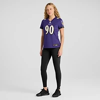 Women's Nike David Ojabo Purple Baltimore Ravens Game Player Jersey