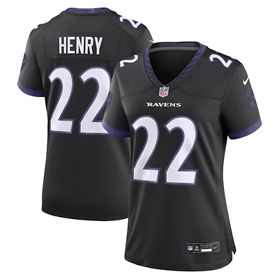 Maillot alternatif noir Nike Derrick Henry pour femme, Baltimore Ravens