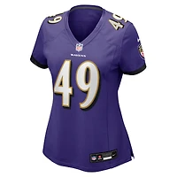 Women's Nike Jay Higgins IV  Purple Baltimore Ravens Team Game Jersey