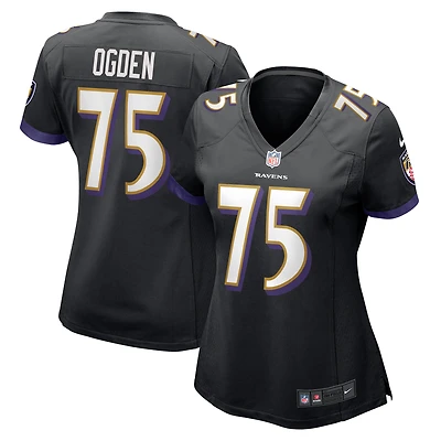 Maillot de joueur retraité Nike Jonathan Ogden pour femme, noir, Baltimore Ravens