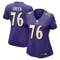 Women's Nike Kenyon Green  Purple Baltimore Ravens Team Game Jersey
