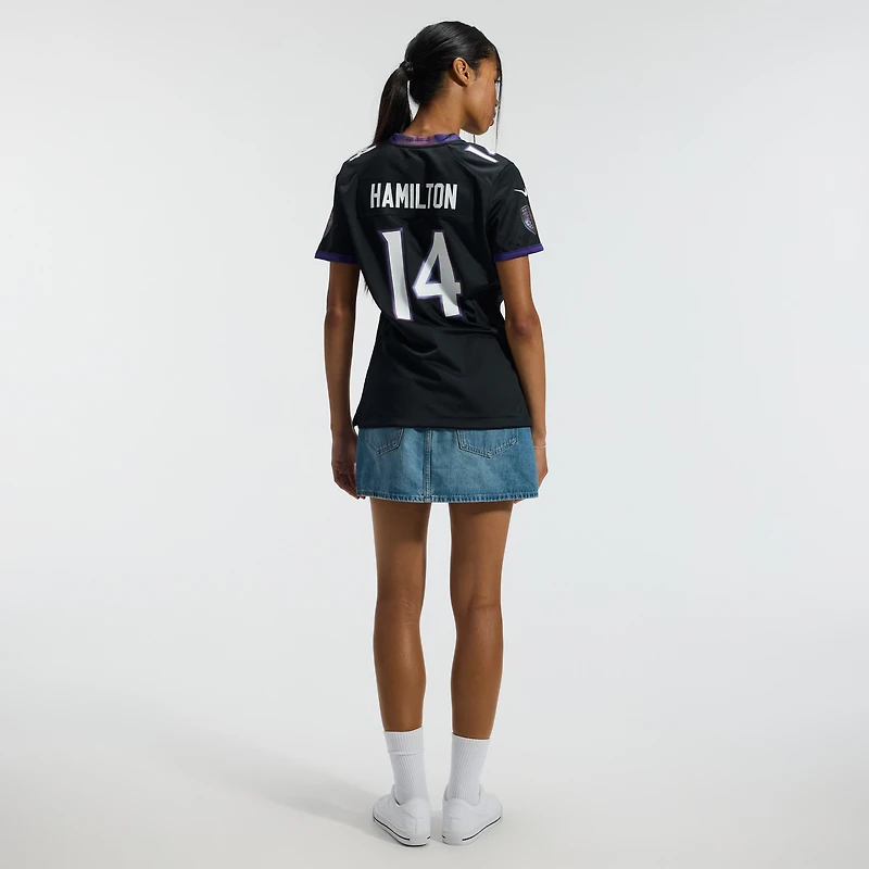 Women's Nike Kyle Hamilton Black Baltimore Ravens Alternate Game Jersey