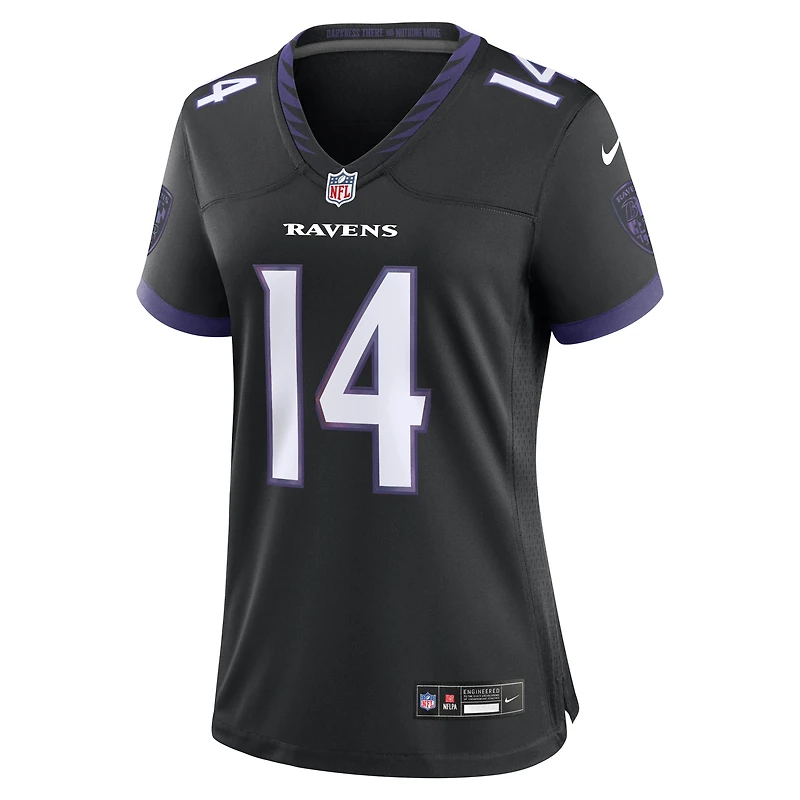 Maillot alternatif noir Nike Kyle Hamilton pour femme, Baltimore Ravens