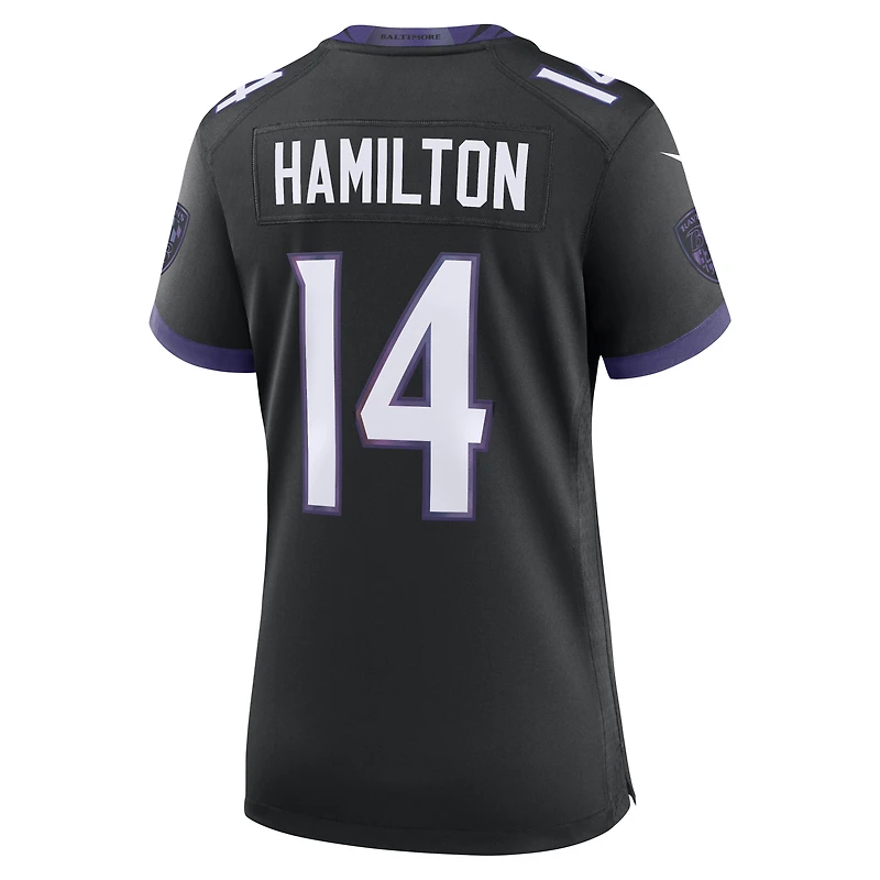 Women's Nike Kyle Hamilton Black Baltimore Ravens Alternate Game Jersey