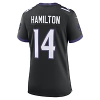 Women's Nike Kyle Hamilton Black Baltimore Ravens Alternate Game Jersey