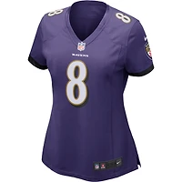 Maillot de joueur jeu Nike Lamar Jackson violet Baltimore Ravens pour femme