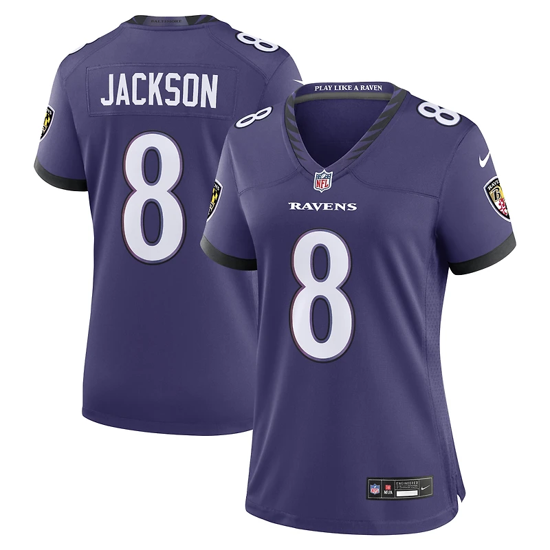 Women's Nike Lamar Jackson Purple Baltimore Ravens Team Game Jersey