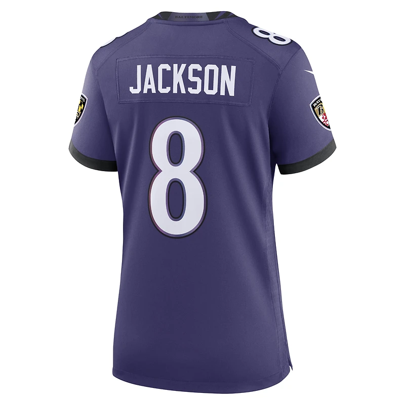Women's Nike Lamar Jackson Purple Baltimore Ravens Team Game Jersey