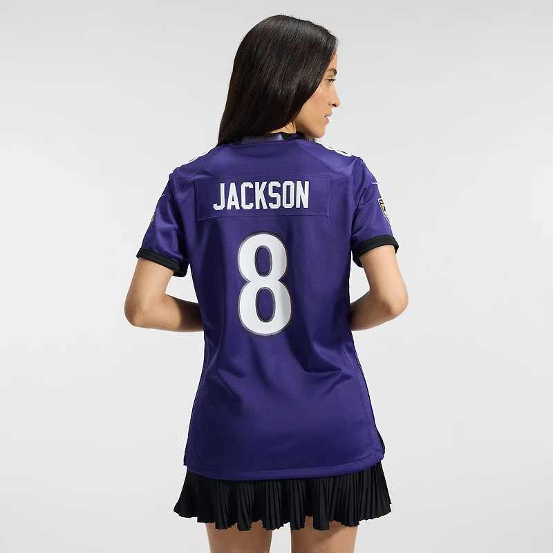 Women's Nike Lamar Jackson Purple Baltimore Ravens Team Game Jersey