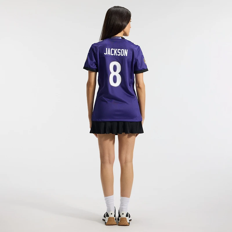 Women's Nike Lamar Jackson Purple Baltimore Ravens Team Game Jersey