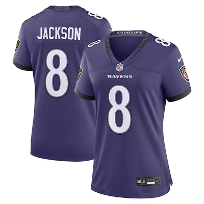 Women's Nike Lamar Jackson Purple Baltimore Ravens Team Game Jersey