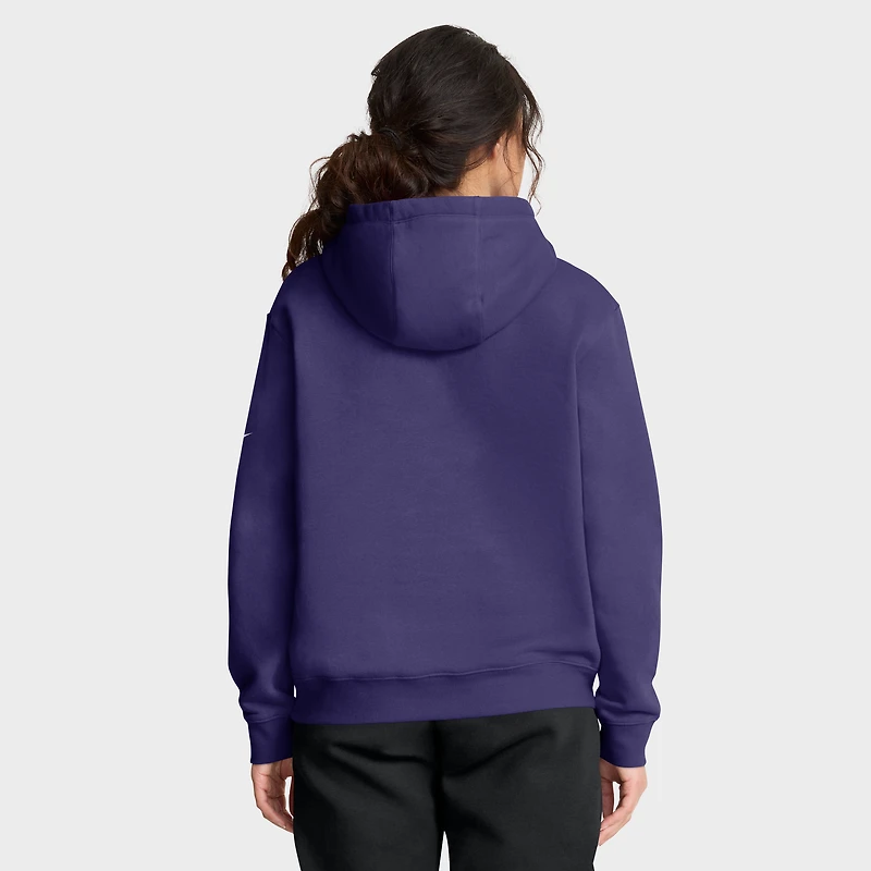 Women's Nike Purple Baltimore Ravens Club Fleece Pullover Hoodie