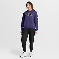 Women's Nike Purple Baltimore Ravens Club Fleece Pullover Hoodie