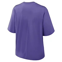 T-shirt Nike violet Glory Arch Boxy pour femme des Baltimore Ravens