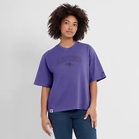 T-shirt Nike violet Glory Arch Boxy pour femme des Baltimore Ravens