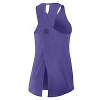 Women's Nike Purple Baltimore Ravens Glory Crisscross Dri-FIT Tank Top