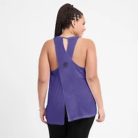 Women's Nike Purple Baltimore Ravens Glory Crisscross Dri-FIT Tank Top