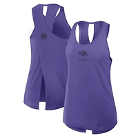 Débardeur Nike violet Baltimore Ravens Glory Crisscross Dri-FIT pour femme
