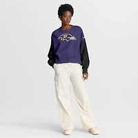 Sweat-shirt oversize violet à blocs de couleurs Nike pour femme des Baltimore Ravens