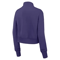 Sweat-shirt Nike violet demi-zippé pour femme des Ravens de Baltimore Phoenix