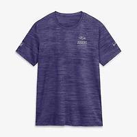 T-shirt Nike violet Baltimore Ravens Sideline Velocity Dri-FIT pour femme