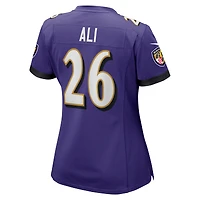 Women's Nike Rasheen Ali  Purple Baltimore Ravens Game Jersey