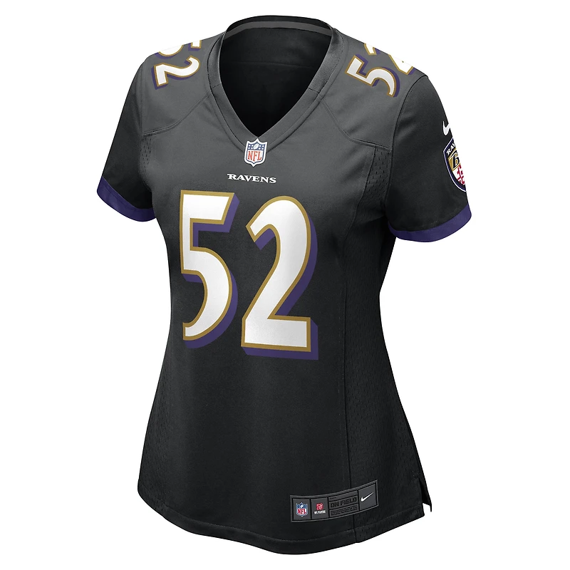 Maillot de joueur retraité Nike Ray Lewis pour femme, noir, Baltimore Ravens
