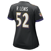 Maillot de joueur retraité Nike Ray Lewis pour femme, noir, Baltimore Ravens