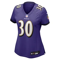 Maillot Nike Reuben Lowery III violet pour femme des Baltimore Ravens