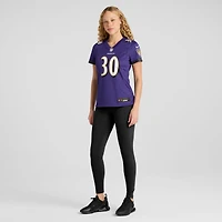 Maillot Nike Reuben Lowery III violet pour femme des Baltimore Ravens