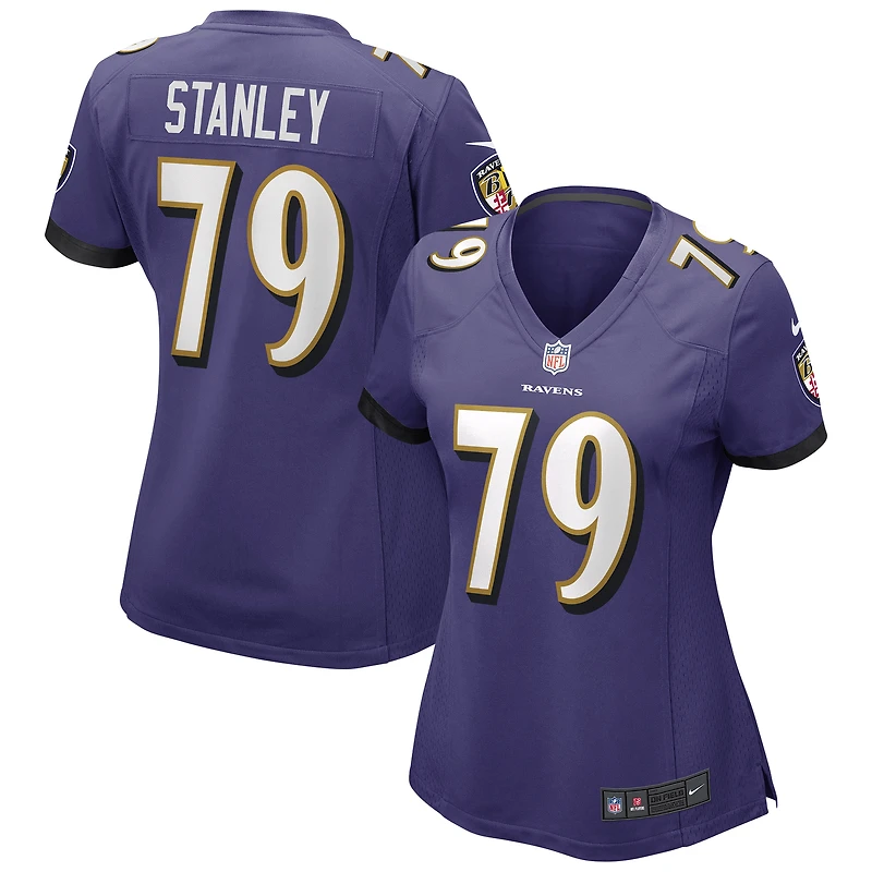 Maillot de match Nike Ronnie Stanley violet Baltimore Ravens pour femme
