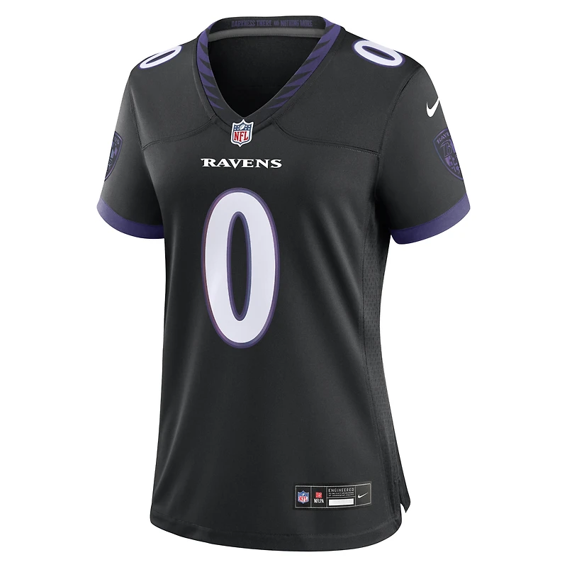 Maillot alternatif noir Nike Roquan Smith pour femme, Baltimore Ravens