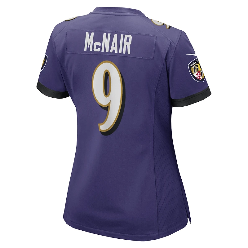 Maillot de joueur retraité Nike Steve McNair pour femme des Ravens Baltimore, violet